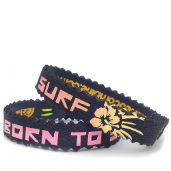 Neocombine "Born to Surf" Hibiscus Armband